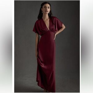 BHLDN Burgundy Maxi Dress, size 2